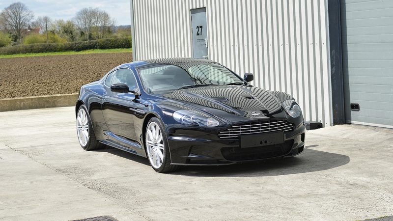 Aston Martin DBS front three-quarter with corrected black paintwork