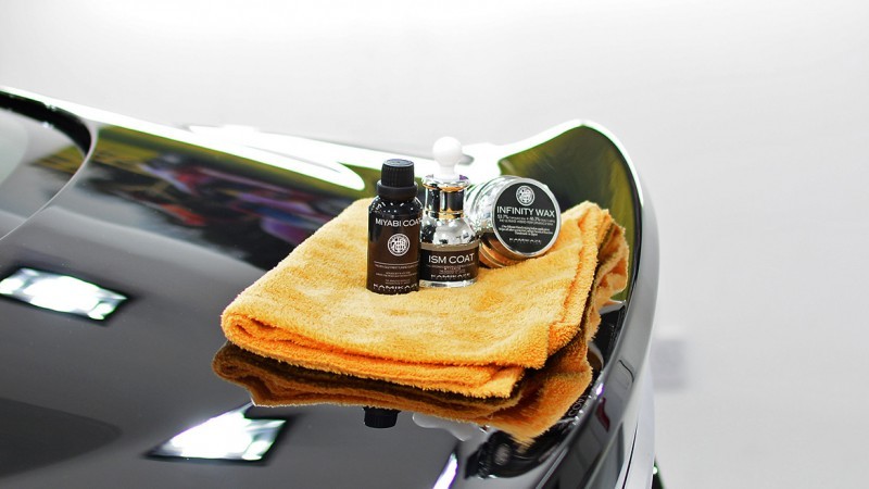 Kamikaze Collection Miyabi Coat, ISM Coat and Infinity Wax used on the Aston Martin DBS