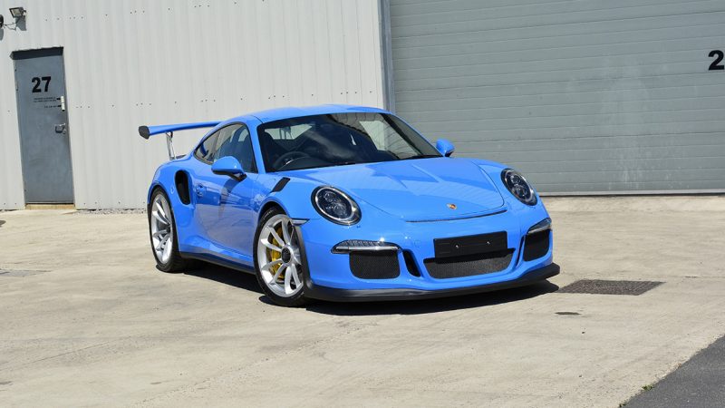 Porsche 991 GT3 RS outside our Wiltshire unit after its new car detail