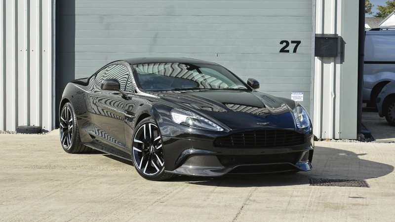 Aston Martin Vanquish Carbon Edition outside our Wiltshire studio