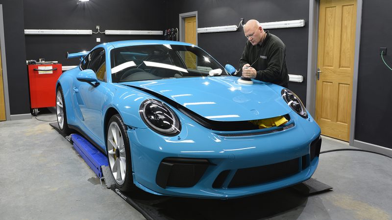 SunTek Ultra PPF & Gtechniq Protection for a Miami Blue Porsche 991.2 GT3 | Exclusive Car Care 11