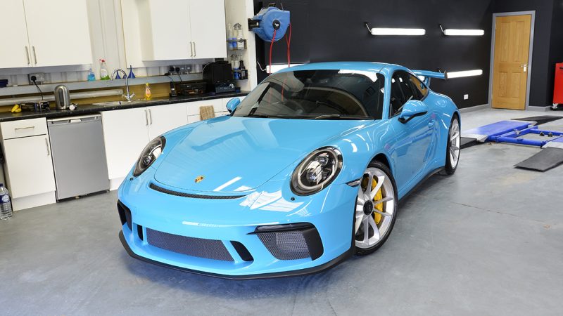 SunTek Ultra PPF & Gtechniq Protection for a Miami Blue Porsche 991.2 GT3 | Exclusive Car Care 27
