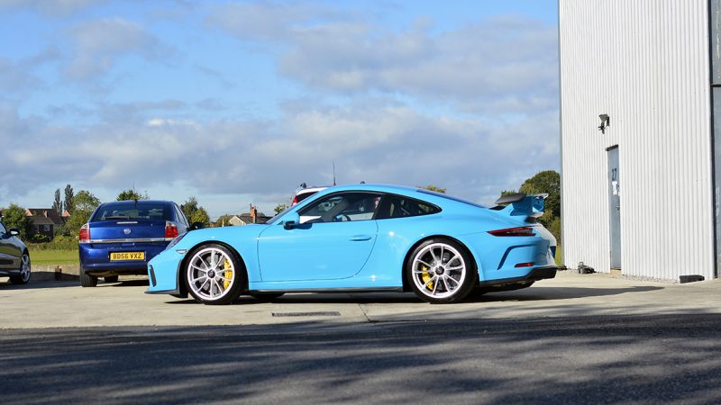 SunTek Ultra PPF & Gtechniq Protection for a Miami Blue Porsche 991.2 GT3