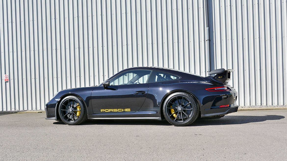 Jet Black Metallic Porsche 991.2 GT3 protected with XPEL Ultimate Plus PPF and Gtechniq coatings