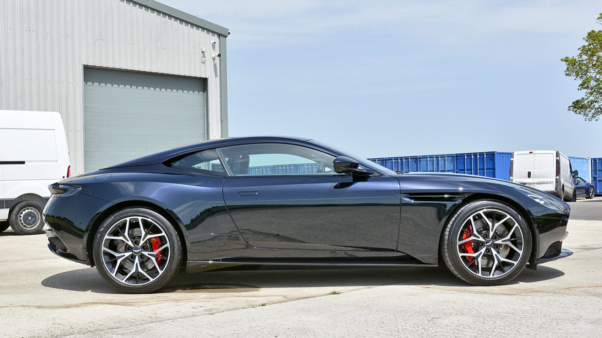 Aston Martin DB11 outside our studio near Trowbridge after correction