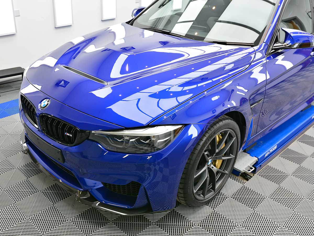 High-gloss finish before ceramic coating