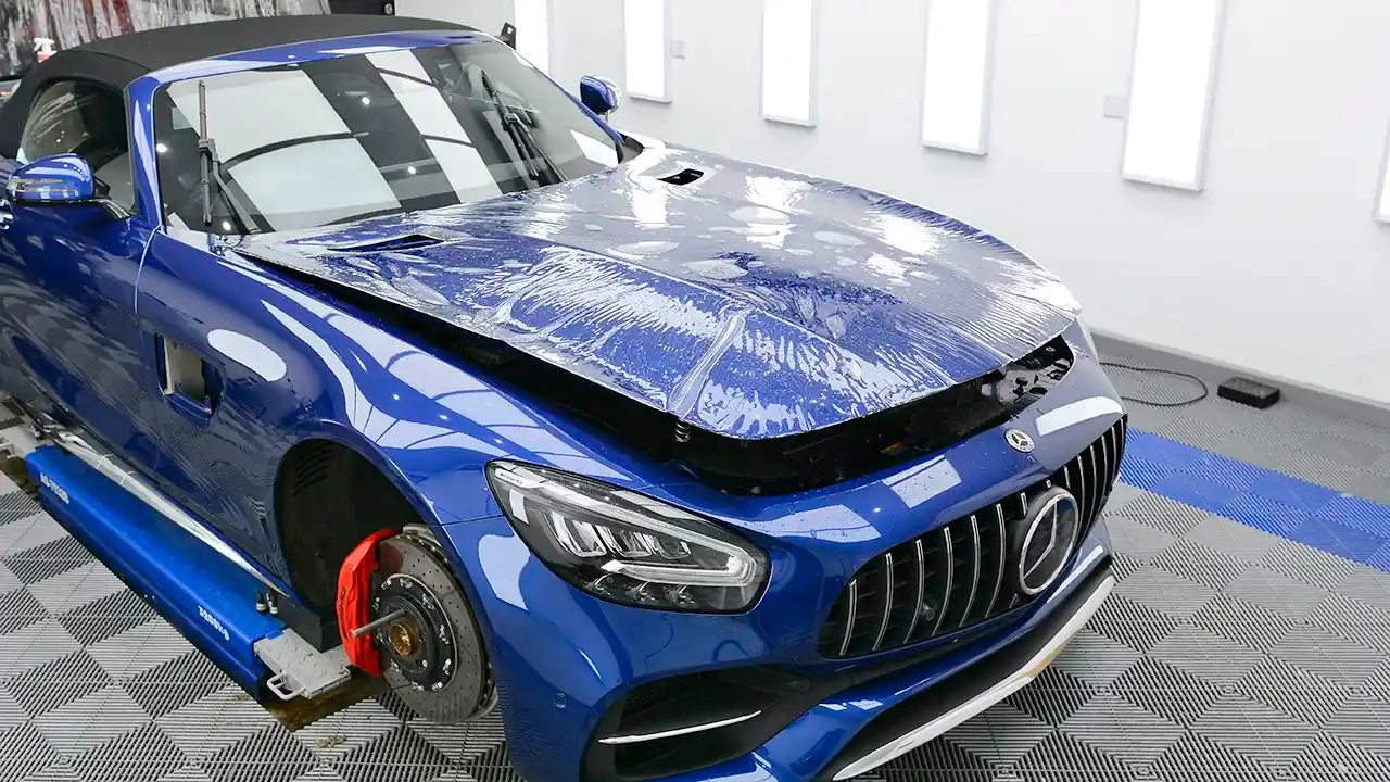 Mercedes AMG getting protected with Xpel Swindon