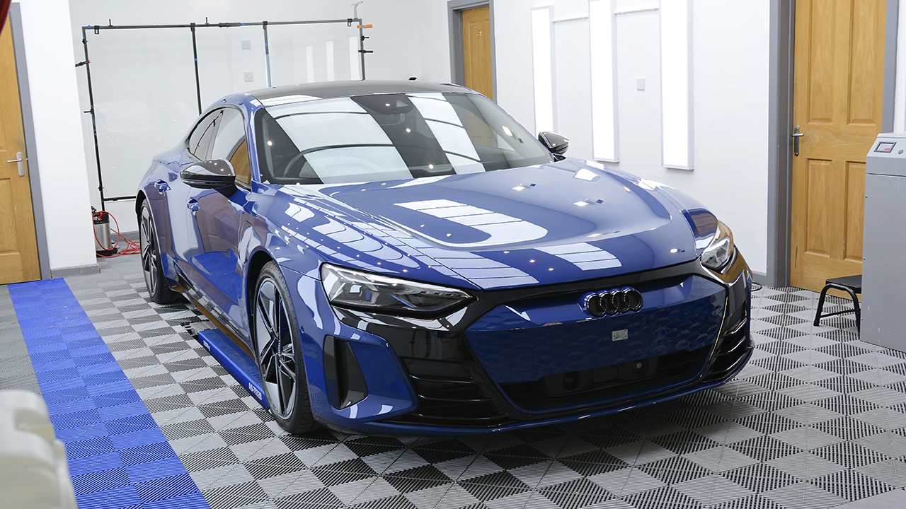 Audi RS e-tron GT front end paint protection near Bath