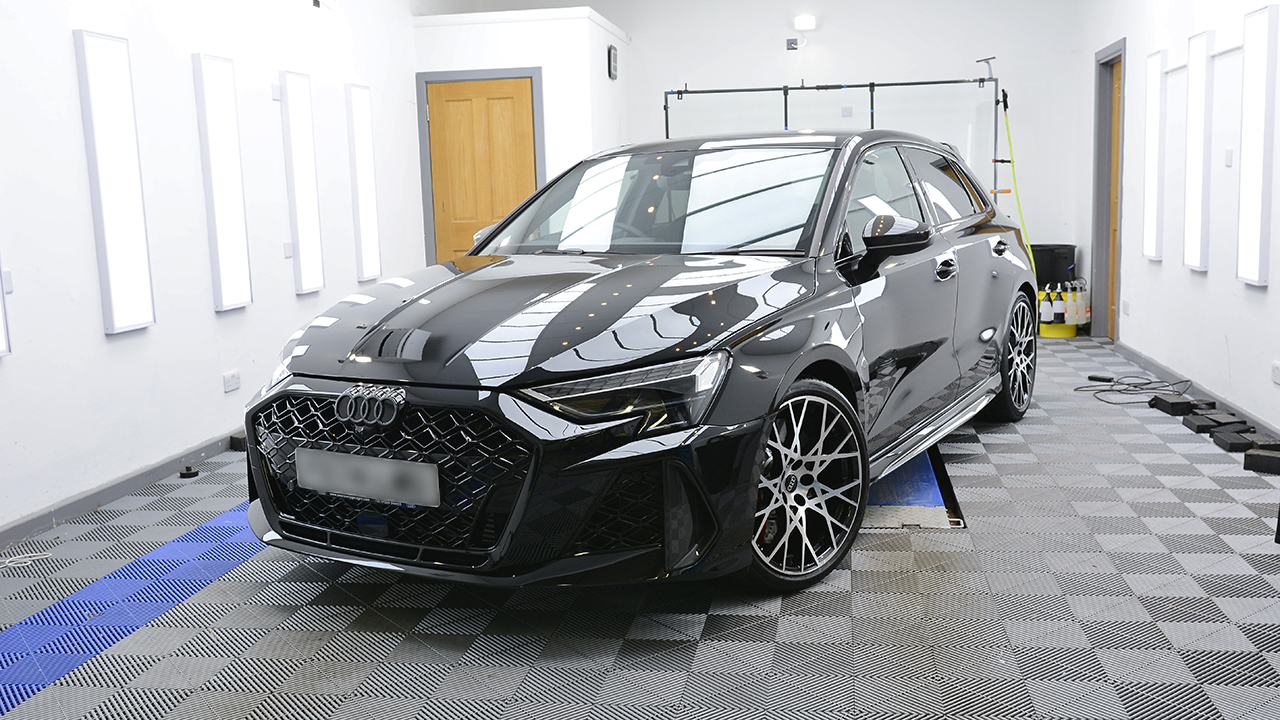 Audi RS3 - paint protection with ceramic coatings & PPF