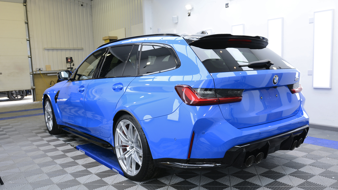 New Car Protection on BMW M3 Touring in Voodoo Blue