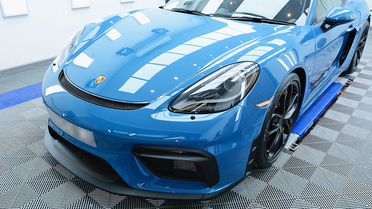 Porsche 718 GT4 with XPEL PPF Installation