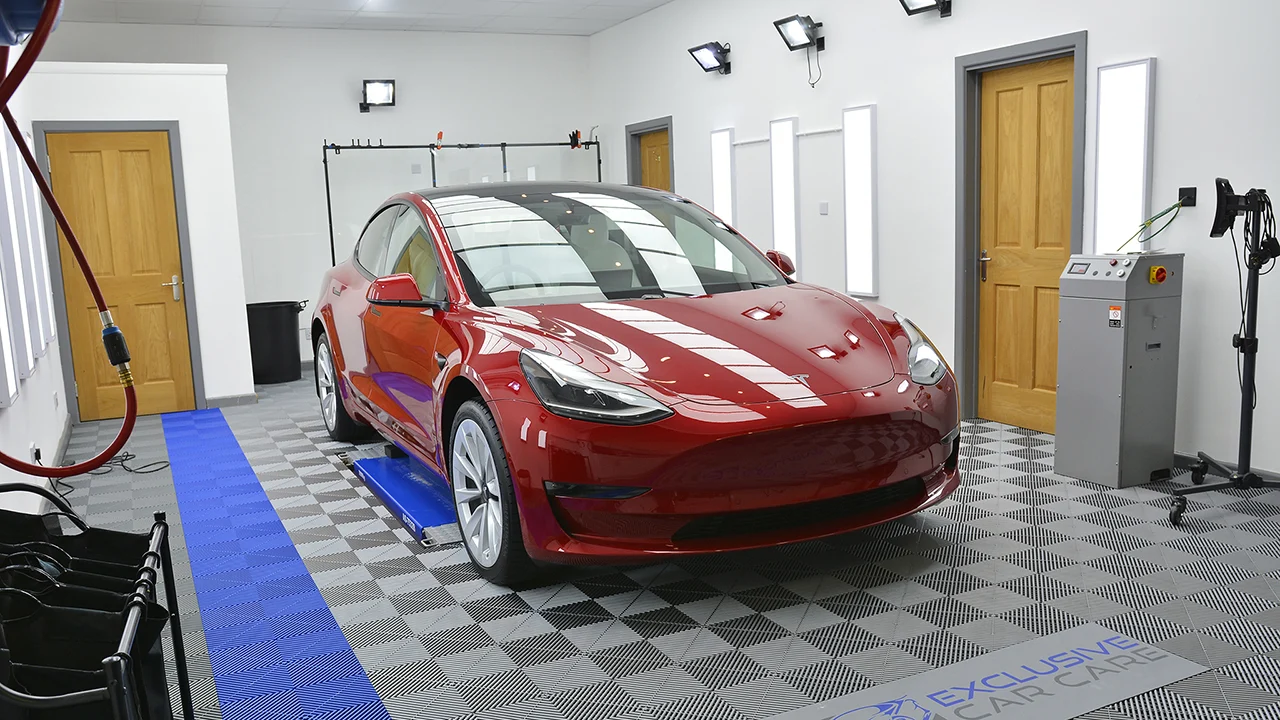 Full-body PPF & ceramic applied to Tesla Model 3