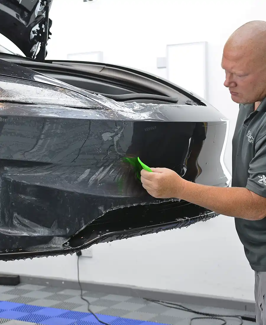 Tesla Model Y paint protection film and ceramic coating in Wiltshire