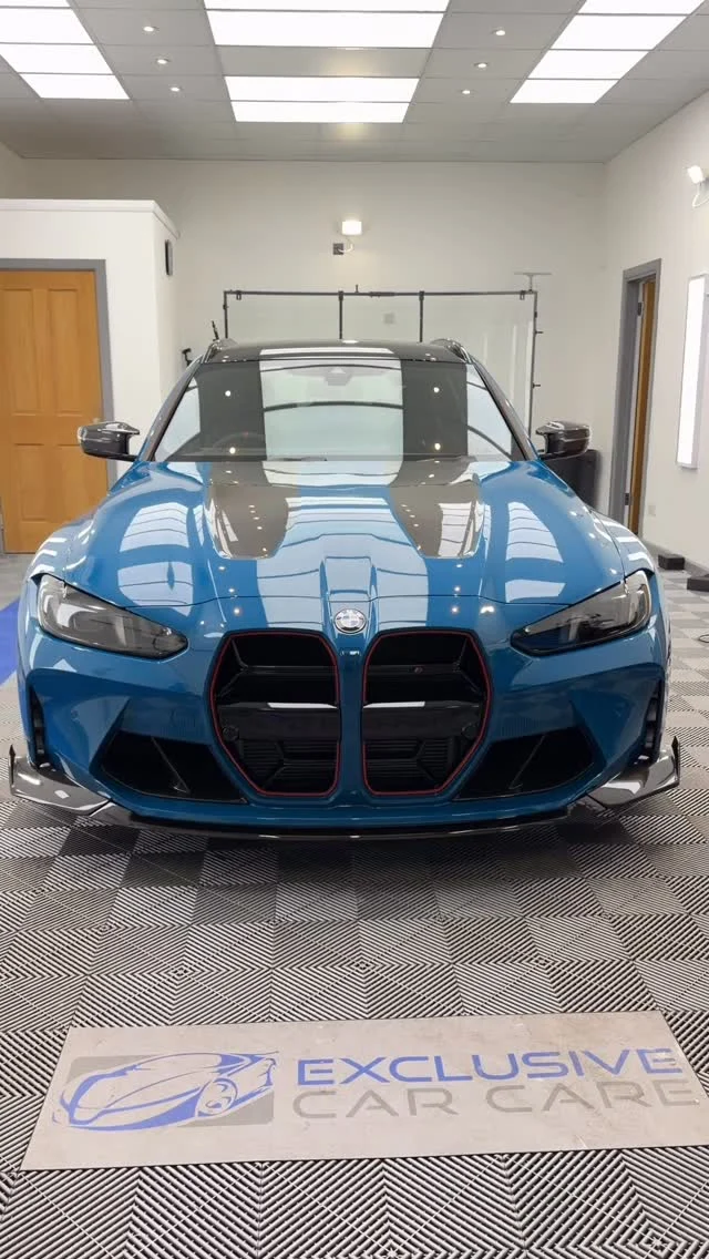 Brand new #BMW M3 CS Touring received the ultimate protection getting fully wrapped in @xpel_uk paint protection film. 🛡️ 

Looking to do something similar to your car? Contact us for a quote.
__________
💻 www.exclusivecarcare.co.uk
📞 01225 571161
📩 info@exclusivecarcare.co.uk

#bmwm3cstouring #lagunasecablue #ppfwiltshire #newcarprotection