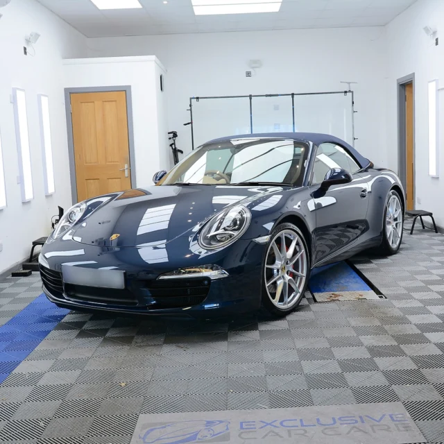 Low miles. 13 years old. Finally looking like it should. 💙

This 2013 Porsche 911 had barely been driven, but low mileage doesn't mean perfect paint. 13 years of washing had left swirls and marring that flattened the finish.

The owner's brief was simple: bring the paint back, and make sure it doesn't collect any more chips. 👇

✨ Two-stage machine polish to remove the swirls and bring back the depth, clarity and gloss.
🛡️ XPEL Paint Protection Film across the complete front end: bumper, headlights, wings, bonnet and mirrors. 
💎 Gtechniq Crystal Serum Light ceramic coating, topped with EXO. Slick, incredible gloss, and a 5-year guarantee
🛞 Wheels off, deep cleaned and ceramic coated, callipers included
🪟 Glass treated with rain repellent
☂️ Fabric roof deep cleaned and protected, so rain beads off instead of soaking in
🔧 Rear stone guards replaced to finish the job properly

Protected, refined and ready to be enjoyed. 👌

 Contact us for a quote.

💻 www.exclusivecarcare.co.uk
📞 01225 571161
📩 info@exclusivecarcare.co.uk

#Porsche911 #Porsche #PorscheDetailing #PaintCorrection #MachinePolishing